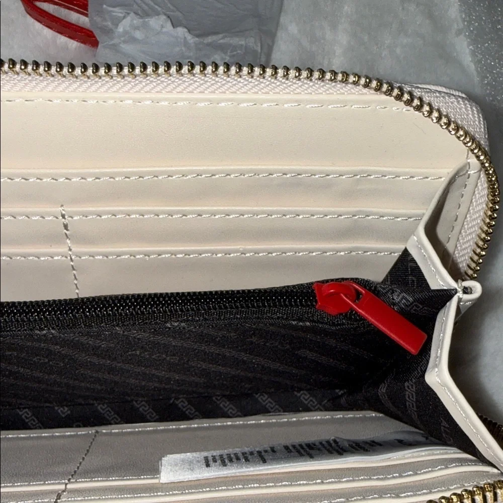 Cherry Print Wallet with Red Strap